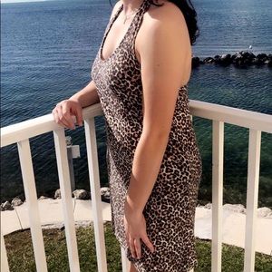 Cheetah Print Halter dress